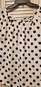 Blouse black and cream